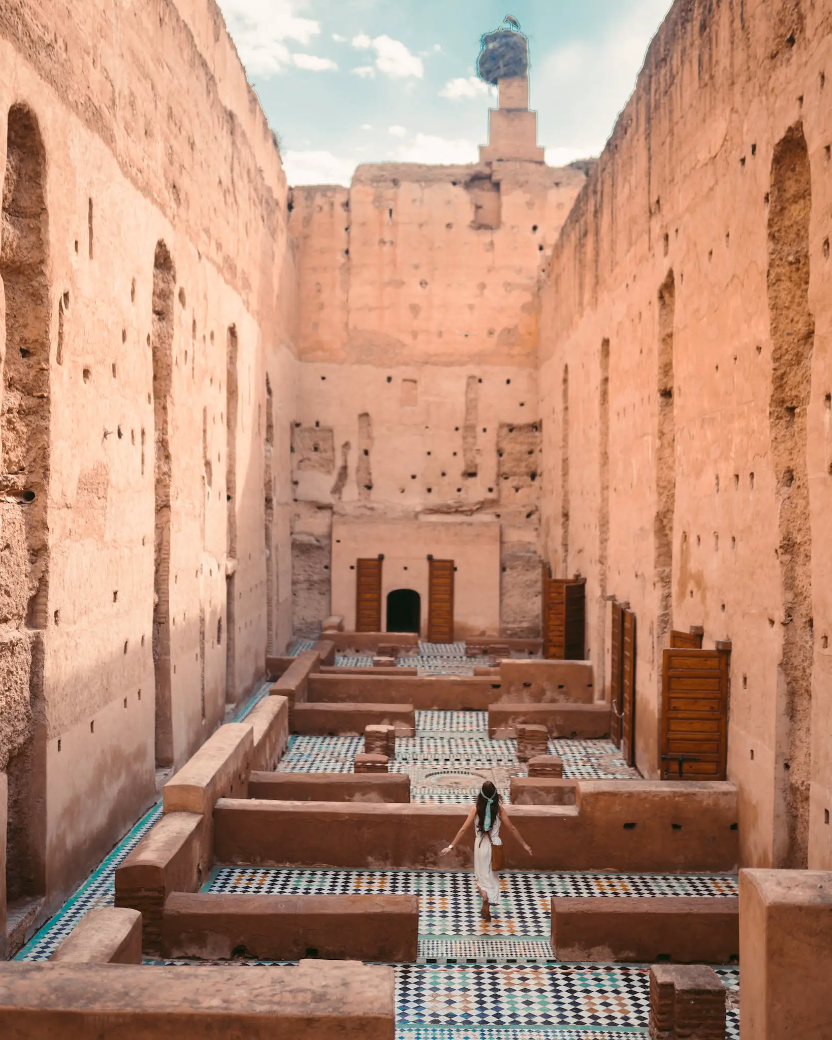 Woman Inside El Badii Palace