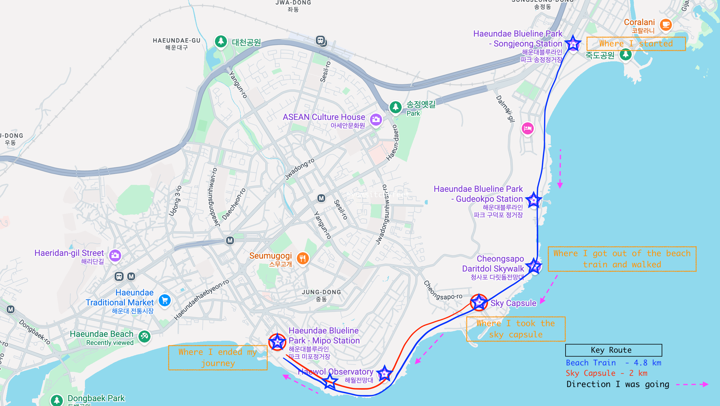 Haeundae Blueline Park Sky Capsules in Busan 2